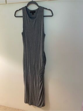 Banana Republic Charcoal Gray Sleeveless Maxi Dress
